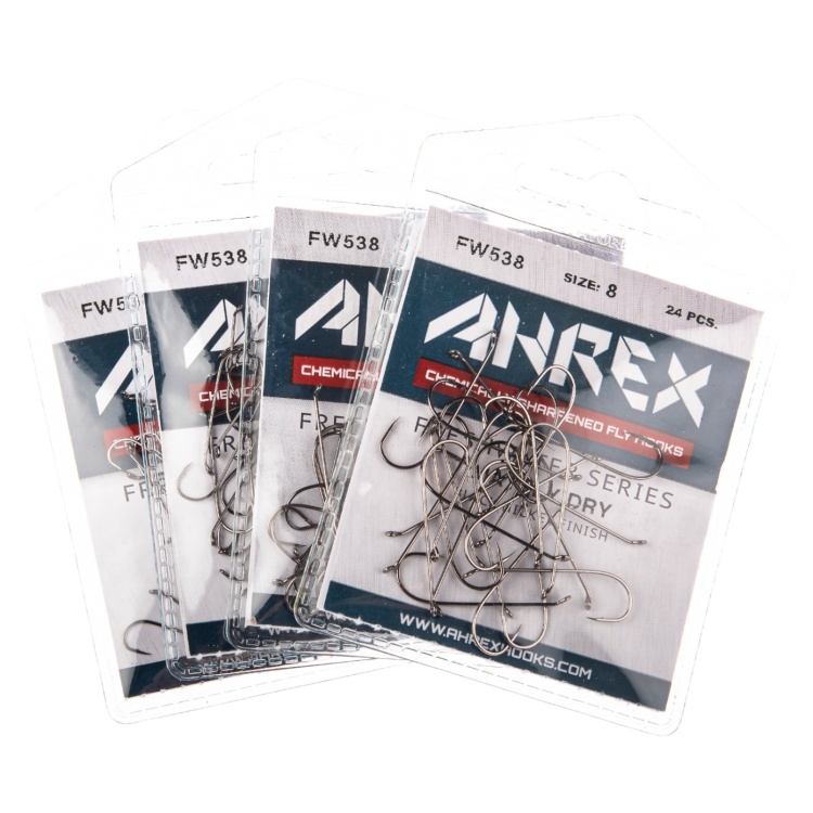 Ahrex Fw538 Mayfly Dry Hook Barbed #8 Trout Fly Tying Hooks